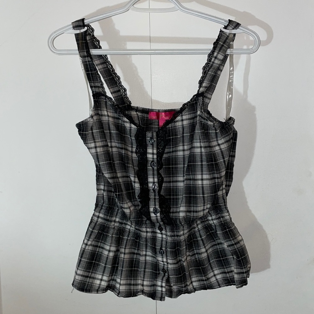 Plaid tank top